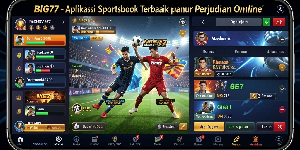 Tampilan gameplay Sportsbook yang menarik dan interaktif.