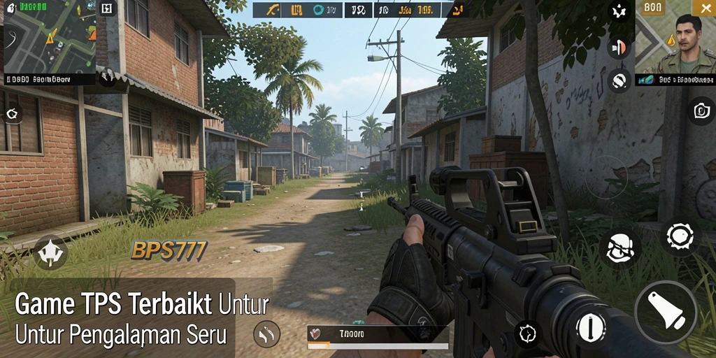 Tampilan gameplay seru dari BPJS777 di arena pertempuran TPS.