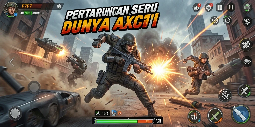 Gameplay F7F7 yang intens dan menegangkan penuh aksi.