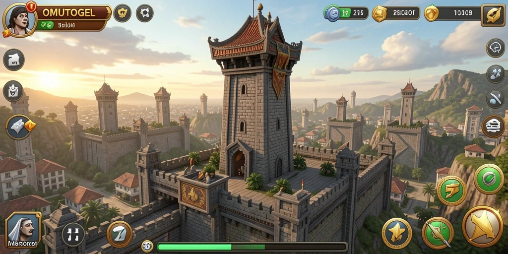 Tampilan menarik dari gameplay Tower Defense yang menantang.