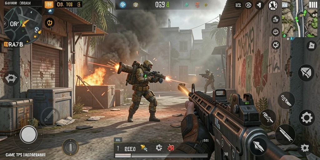 Tampilan gameplay ORA78 yang menegangkan di medan perang.