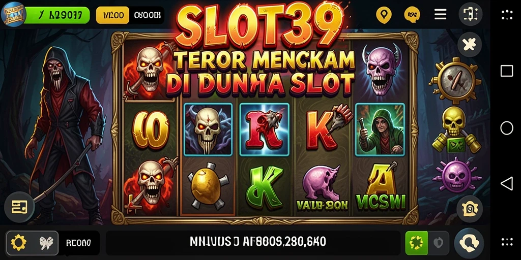 Tampilan gameplay menakutkan dari <strong>SLOT39</strong> menyajikan suasana horor yang mencekam.