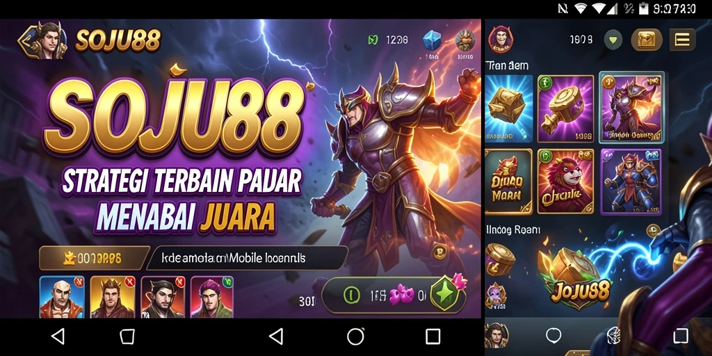 Screenshot utama SOJU88 menampilkan gameplay strategi yang intens.