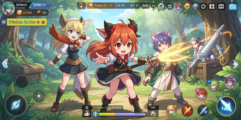 Tampilan gameplay SPIN101 yang memukau dan penuh aksi.