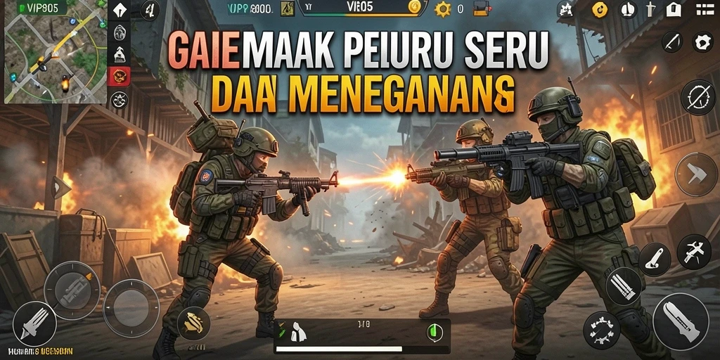 Gameplay intens dari VIP805 dengan aksi tembak-menembak yang menarik.
