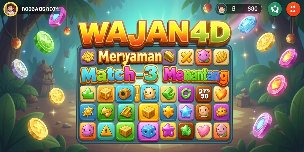 Tampilan gameplay seru dan penuh warna dari WAJAN4D.