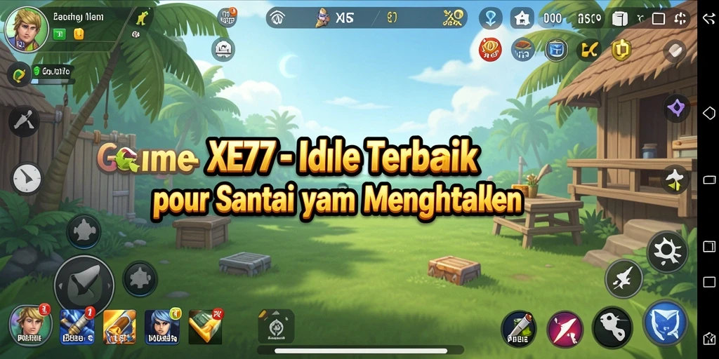 Tampilan gameplay XE77 yang menarik dan interaktif dalam genre Idle.